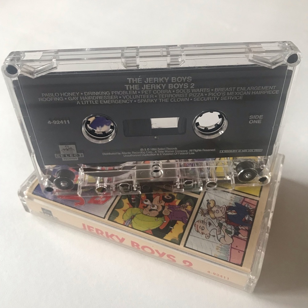VTG The Jerky Boys 2 Comedy Prank Call Jokes Cassette Tape Parental Advisory 90s
